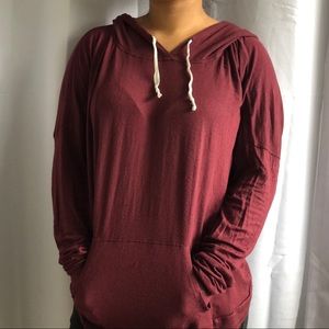Maroon Brandy Melville Thin Sweatshirt
